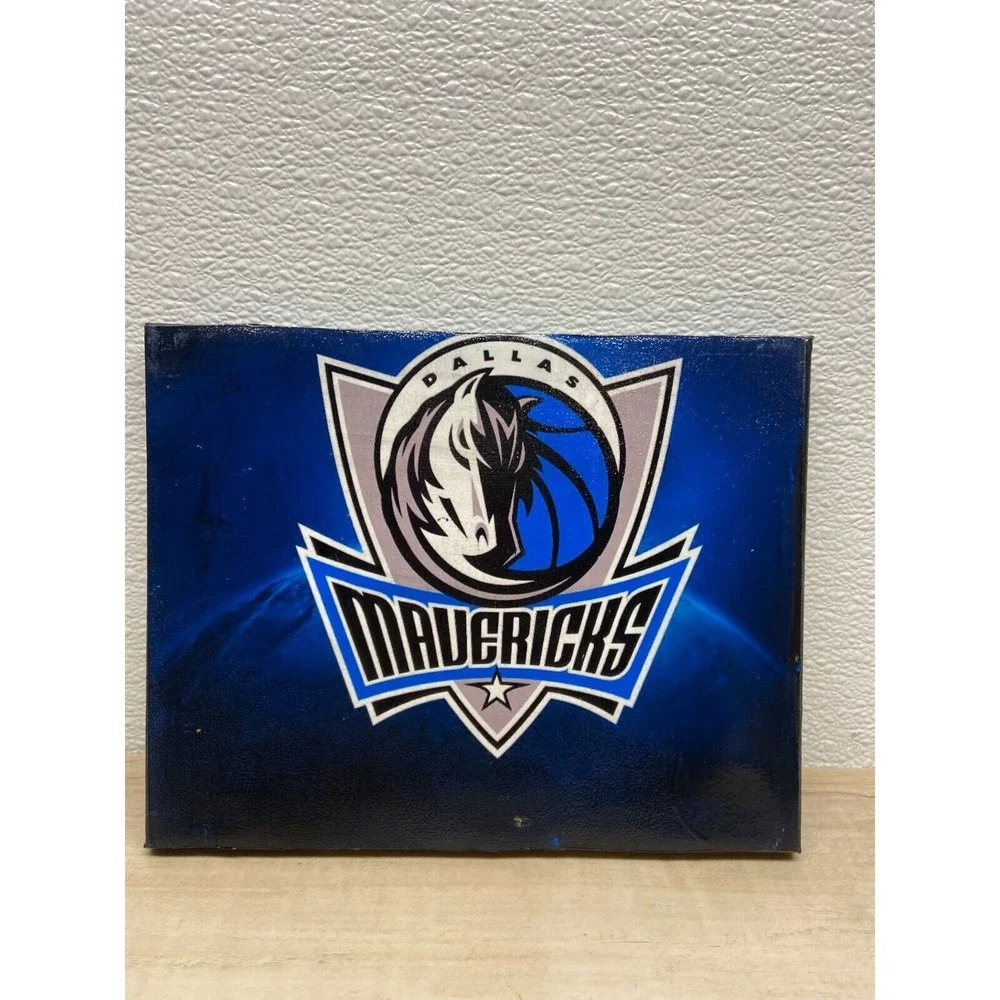 NBA Dallas Maveriks Framed Logo Sign Painting Wall Decor